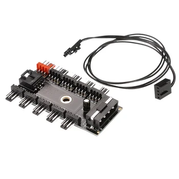 Fan Hub Speed Controller Regulator 12V 10 Way 4pin For Computer Case With PWM Connection Cable CPU Fan Dedicated Interface PWM
Fan Hub Speed Controller Regulator 12V 10 Way 4pin For Computer Case With PWM Connection Cable CPU Fan Dedicated Interface PWM