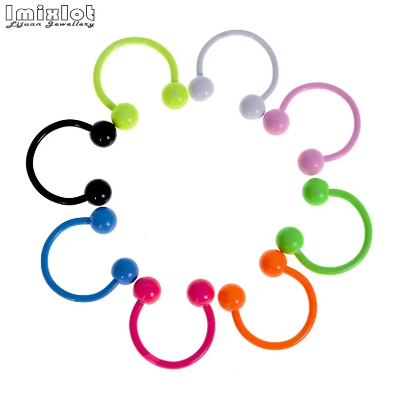 Wholesale 8Pcs/Lot Colorful Steel Horseshoe Nose Septum Rings Ear Rings Body Piercing Nariz Jewelry Piering with 2 Sizes 8 10 mm
Wholesale 8Pcs/Lot Colorful Steel Horseshoe Nose Septum Rings Ear Rings Body Piercing Nariz Jewelry Piering with 2 Sizes 8 10 mm