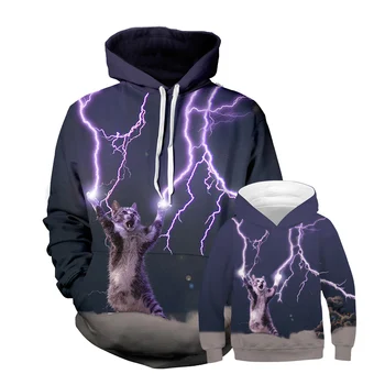 Family Long Sleeve Hooded 3D Digital Print Lighting Cat Print Pullover Hoodies Cool and Personality 3D Mom+Dad+Kids Hoodies
Family Long Sleeve Hooded 3D Digital Print Lighting Cat Print Pullover Hoodies Cool and Personality 3D Mom+Dad+Kids Hoodies