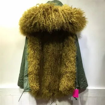 NEW winter outwear zipper unisex thick warm lamb fur collar jacket Mongolia Sheep Fur hood coats
NEW winter outwear zipper unisex thick warm lamb fur collar jacket Mongolia Sheep Fur hood coats