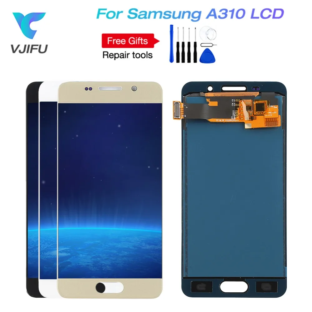 A310 LCD For SAMSUNG Galaxy A3 2016 LCD A310F A310F/DS A310M Display Touch Screen Digitizer Replacement Phone Parts Display
A310 LCD For SAMSUNG Galaxy A3 2016 LCD A310F A310F/DS A310M Display Touch Screen Digitizer Replacement Phone Parts Display