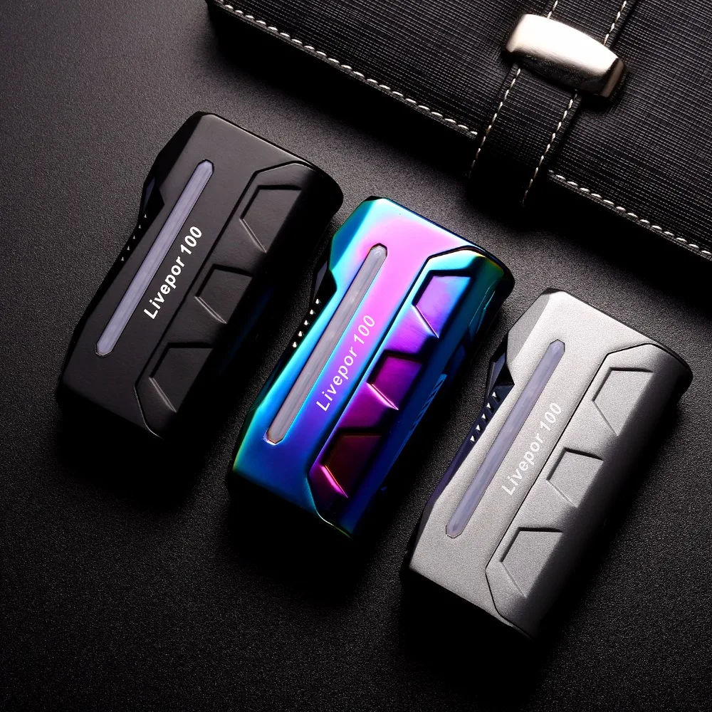 Original Yosta Livepor 100 Box MOD 100W Electronic Cigrette Vape Fast Firing Vaporizer Support 217002070018650 Battery 01 (4)