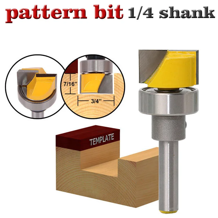 1pc Hinge Mortise/Template Router Bit - 3/4"W X 7/16"H - 1/4" Shank Woodworking cutter Tenon Cutter for Woodworking Tools
1pc Hinge Mortise/Template Router Bit - 3/4"W X 7/16"H - 1/4" Shank Woodworking cutter Tenon Cutter for Woodworking Tools