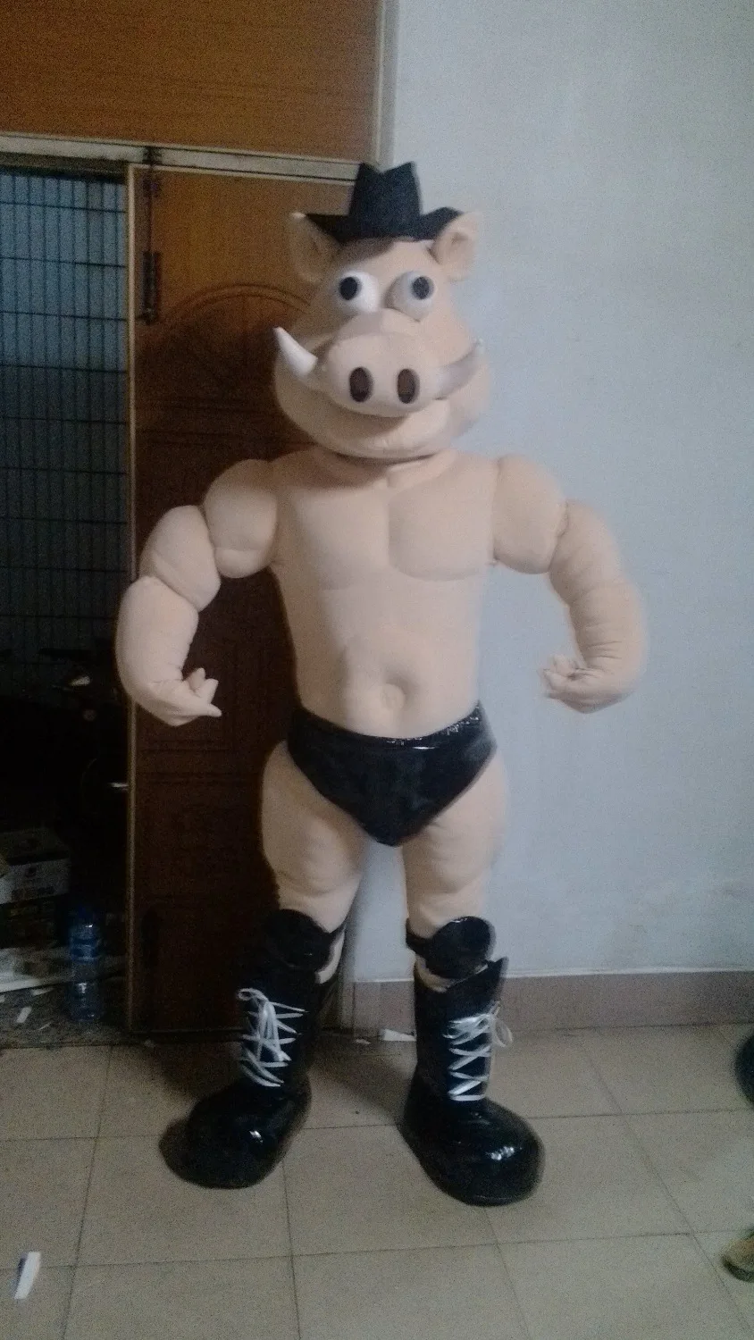 Pig Muscle Wild Boar Mascot Costume Halloween Christmas Birthday Props Costumes Outfit
Pig Muscle Wild Boar Mascot Costume Halloween Christmas Birthday Props Costumes Outfit