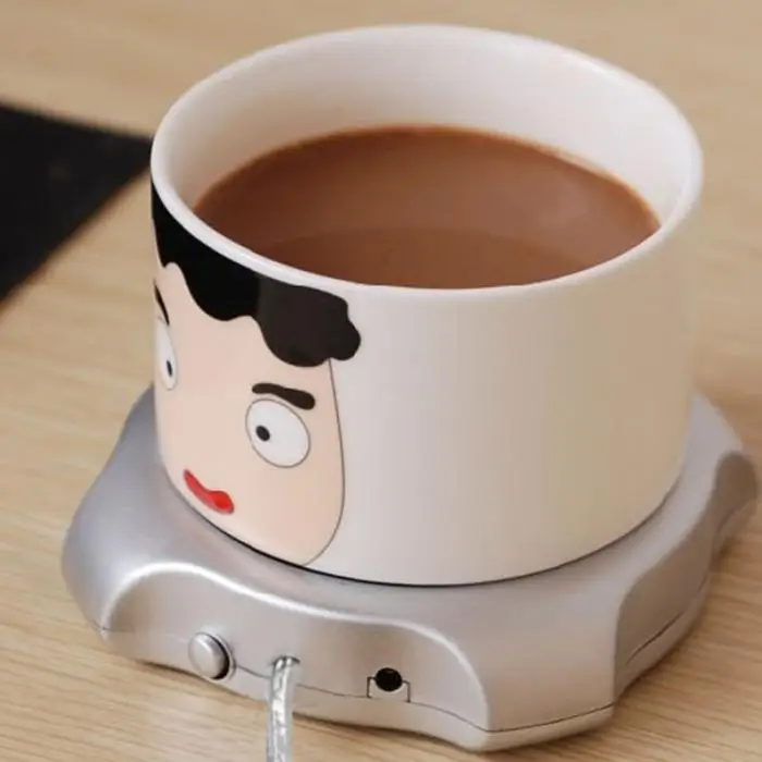 USB Gadget Desktop Tea Coffee Cup Mug Warmer Heater Pad with 4 Port USB Hub for PC Laptop Chocolate USB Gadget Desktop Tea Coffee Cup Mug Warmer Heater Pad with 4 Port USB Hub for PC Laptop Chocolate