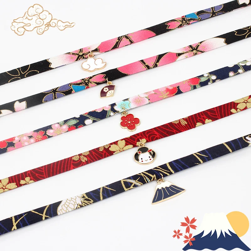 Japanese-style Sweet Flamingo Fan Geisha Pendant Blue Black Red Choker Women Necklace Clavicle Chain Cute Torques Party Jewelry 
Japanese-style Sweet Flamingo Fan Geisha Pendant Blue Black Red Choker Women Necklace Clavicle Chain Cute Torques Party Jewelry