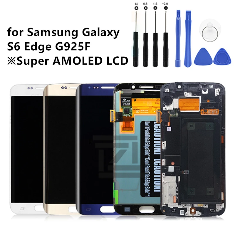For Samsung Galaxy S6 Edge LCD G925 G925F SM-G925F Display Touch Screen Digitizer Assembly with frame For SAMSUNG S6 Edge LCD
For Samsung Galaxy S6 Edge LCD G925 G925F SM-G925F Display Touch Screen Digitizer Assembly with frame For SAMSUNG S6 Edge LCD