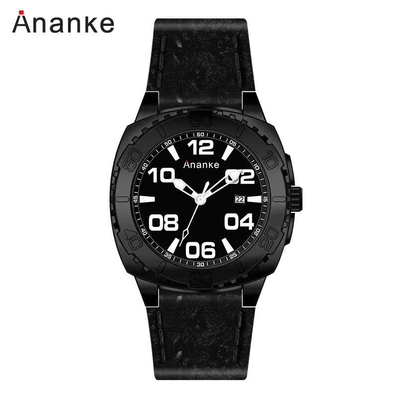 Ananke Black Men Watch 2018 Fashion Men's Quartz Wrist Watch Waterproof Leather Watch Relogio Masculino
Ananke Black Men Watch 2018 Fashion Men's Quartz Wrist Watch Waterproof Leather Watch Relogio Masculino