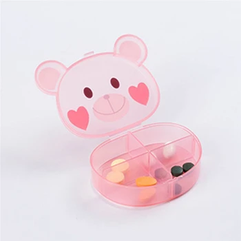1 PC Cute Bear Multi-function Storage Box Household Jewelry Box Mini Compartment Medicine Pill Box Portable Pill Case For Travel
1 PC Cute Bear Multi-function Storage Box Household Jewelry Box Mini Compartment Medicine Pill Box Portable Pill Case For Travel
