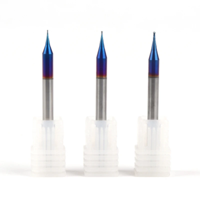 1pcs 2flute HRC65 coating solid carbide end mill R0.1 R0.2 R0.3 -R0.45 micro ball nose milling cutter for CNC deep processing
1pcs 2flute HRC65 coating solid carbide end mill R0.1 R0.2 R0.3 -R0.45 micro ball nose milling cutter for CNC deep processing