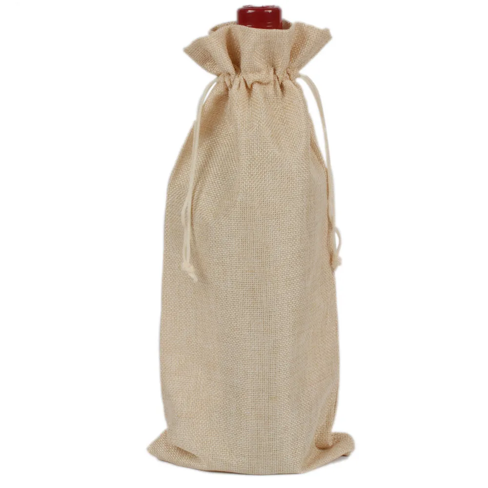 Jute Wine Bottle Covers Gift Bag Champagne Wine Blind Text Packaging Pouch Rustic Hessian Christmas Wedding Party Decorate 15x35
Jute Wine Bottle Covers Gift Bag Champagne Wine Blind Text Packaging Pouch Rustic Hessian Christmas Wedding Party Decorate 15x35