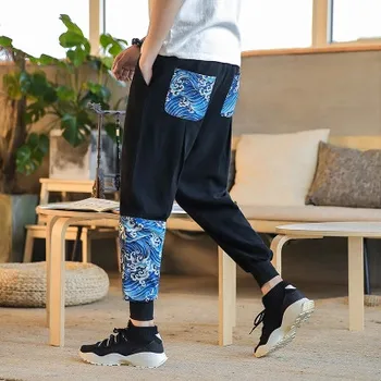 New Brand Summer Fitness Pants Men Elastic Chinese Style Sweat Pants Print Waves Outwear Clothing Male Big Size Trousers
New Brand Summer Fitness Pants Men Elastic Chinese Style Sweat Pants Print Waves Outwear Clothing Male Big Size Trousers