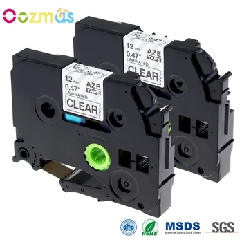 Oozmas 2 Pieces TZe tapes 12mm compatible Brother P-Touch label tape tze131 black on clear laminated printer label typewriter
Oozmas 2 Pieces TZe tapes 12mm compatible Brother P-Touch label tape tze131 black on clear laminated printer label typewriter