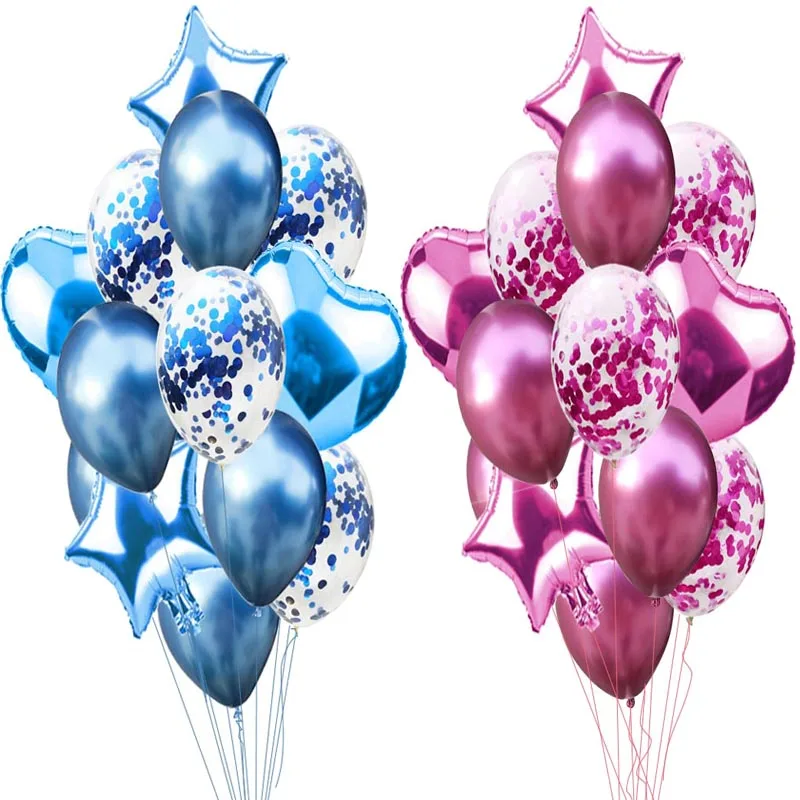 14pcs Deco Birthday Metallic Balloons Blue Inflatable Birthday Ballon Pink Wedding Decoration Birthday Party Decor Kids Balon XN
14pcs Deco Birthday Metallic Balloons Blue Inflatable Birthday Ballon Pink Wedding Decoration Birthday Party Decor Kids Balon XN