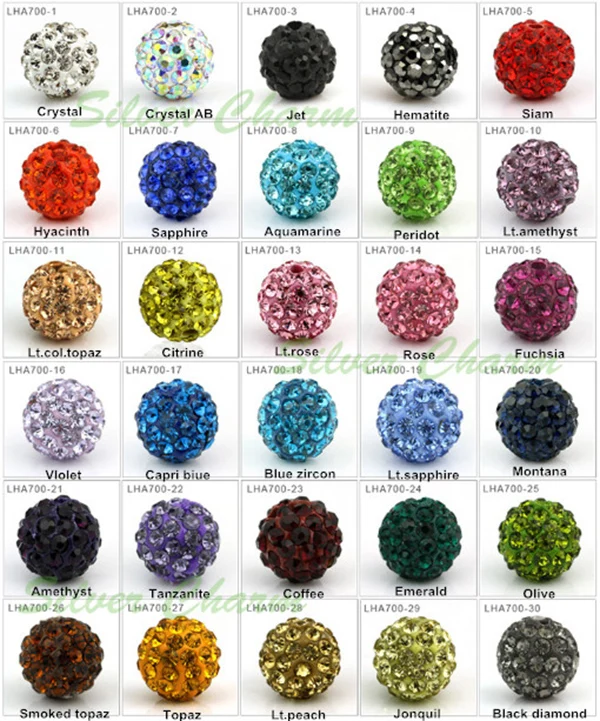High Quality Micro Pave CZ Rhinestones Crystal Shamballa Beads All Color 10mm 100PCS
High Quality Micro Pave CZ Rhinestones Crystal Shamballa Beads All Color 10mm 100PCS