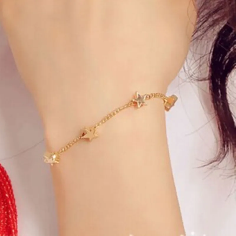 2018 New Fashion Pentacle Heart Heart Bracelet Love Heart Bracelet Korean Little Fresh Star Bracelet for women wholesale
2018 New Fashion Pentacle Heart Heart Bracelet Love Heart Bracelet Korean Little Fresh Star Bracelet for women wholesale