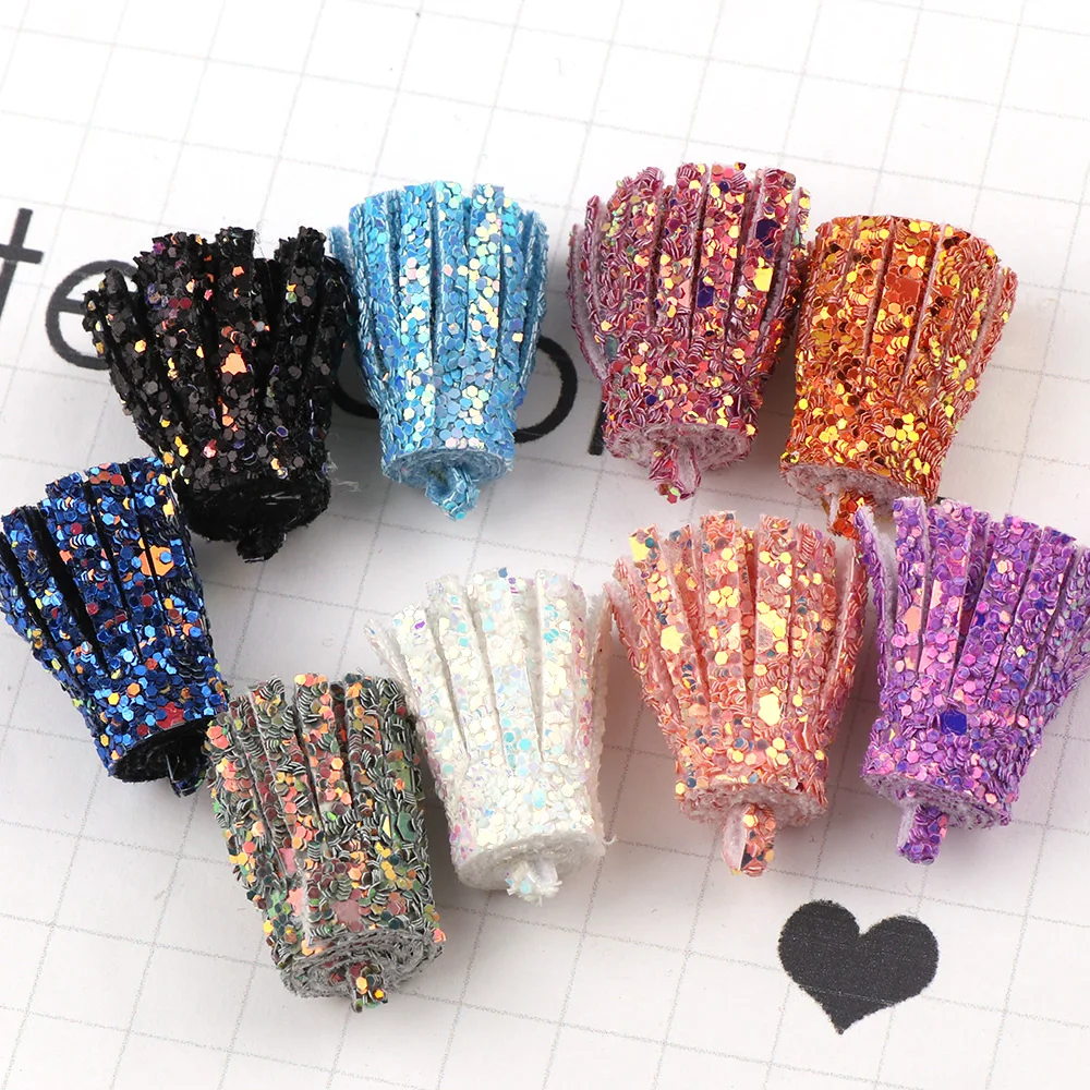 10Pcs 2x3cm Sequins AB Faux Leather Tassels Fringe For Purl Macrame DIY Jewelry Key Chain Cellphone Straps Pendant
10Pcs 2x3cm Sequins AB Faux Leather Tassels Fringe For Purl Macrame DIY Jewelry Key Chain Cellphone Straps Pendant
