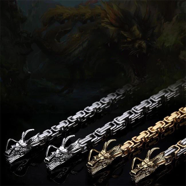 101cm Outdoor Steel Self Defense Dragon Head and Tail Hand Bracelet Chain Necklace Waist Chain multifunction EDC
101cm Outdoor Steel Self Defense Dragon Head and Tail Hand Bracelet Chain Necklace Waist Chain multifunction EDC