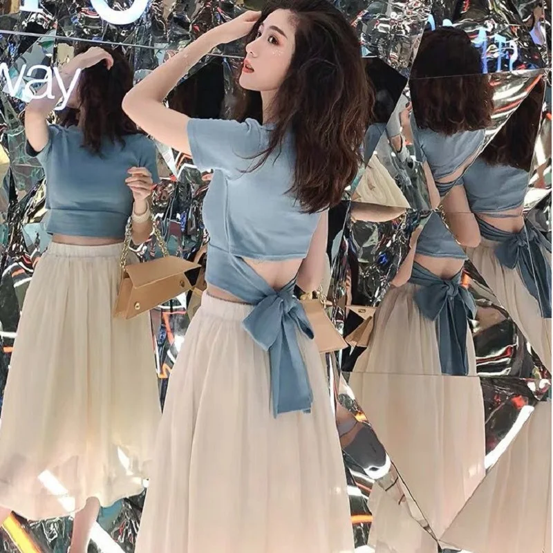 CBAFU women's set summer short sleeve elastic tshirt top high waist skirt 2 piece set cute casual female set women suit P108
CBAFU women's set summer short sleeve elastic tshirt top high waist skirt 2 piece set cute casual female set women suit P108