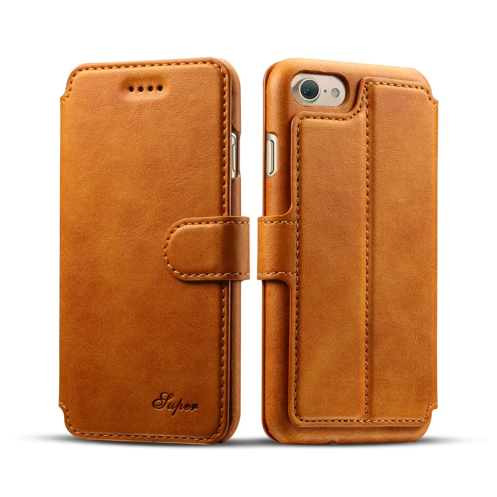 Vintage Flip PU Leather Wallet Stand Protective Shell Phone Cover Case for iPhone 7 Plus Phone Housing Shell with ID Card Slot
Vintage Flip PU Leather Wallet Stand Protective Shell Phone Cover Case for iPhone 7 Plus Phone Housing Shell with ID Card Slot