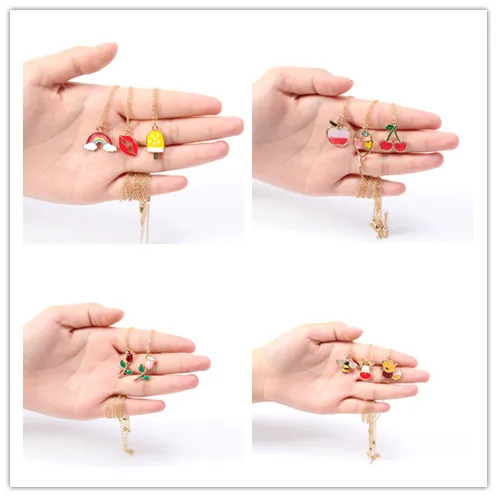 10 Lucky love heart Rhinestone Cartoon Kawaii Flower Cubic Zirconia Colorful Enamel Crystal animal Zircon charm chain necklace
10 Lucky love heart Rhinestone Cartoon Kawaii Flower Cubic Zirconia Colorful Enamel Crystal animal Zircon charm chain necklace