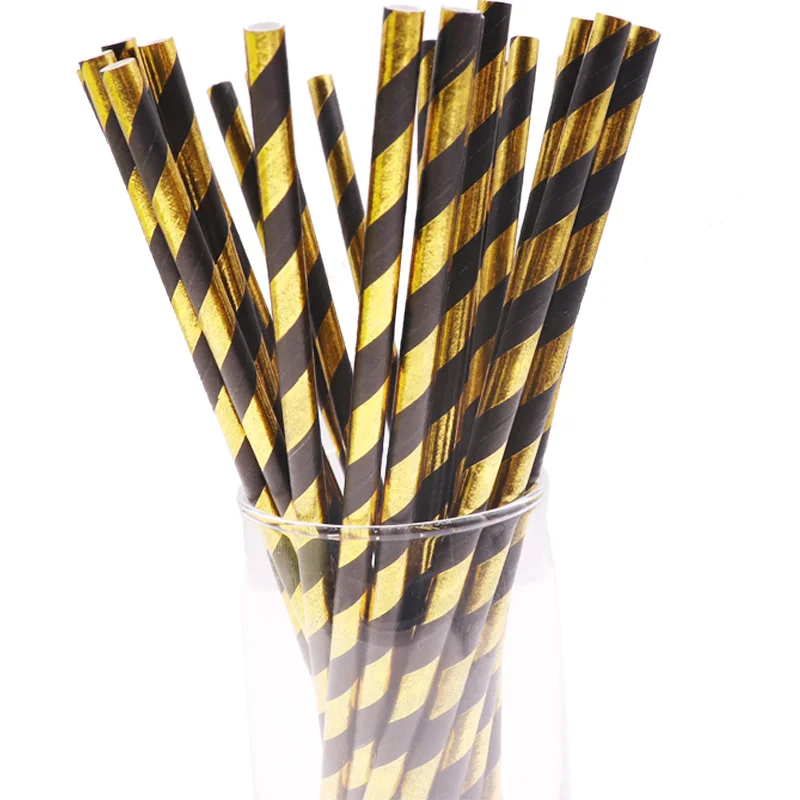 25pcs/aluminum foil black and gold paper straws disposable party wedding decorations
25pcs/aluminum foil black and gold paper straws disposable party wedding decorations