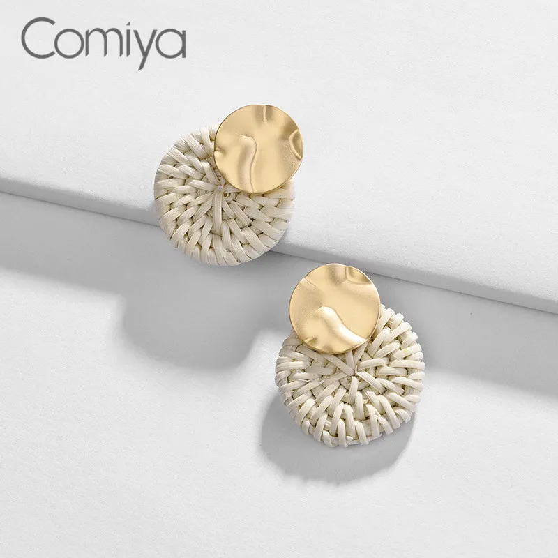 Comiya Fashion Drop Earrings For Women Rattan Knit Handmade Long Dangle Earring Zinc Alloy Statement Accessories Wholesale
Comiya Fashion Drop Earrings For Women Rattan Knit Handmade Long Dangle Earring Zinc Alloy Statement Accessories Wholesale