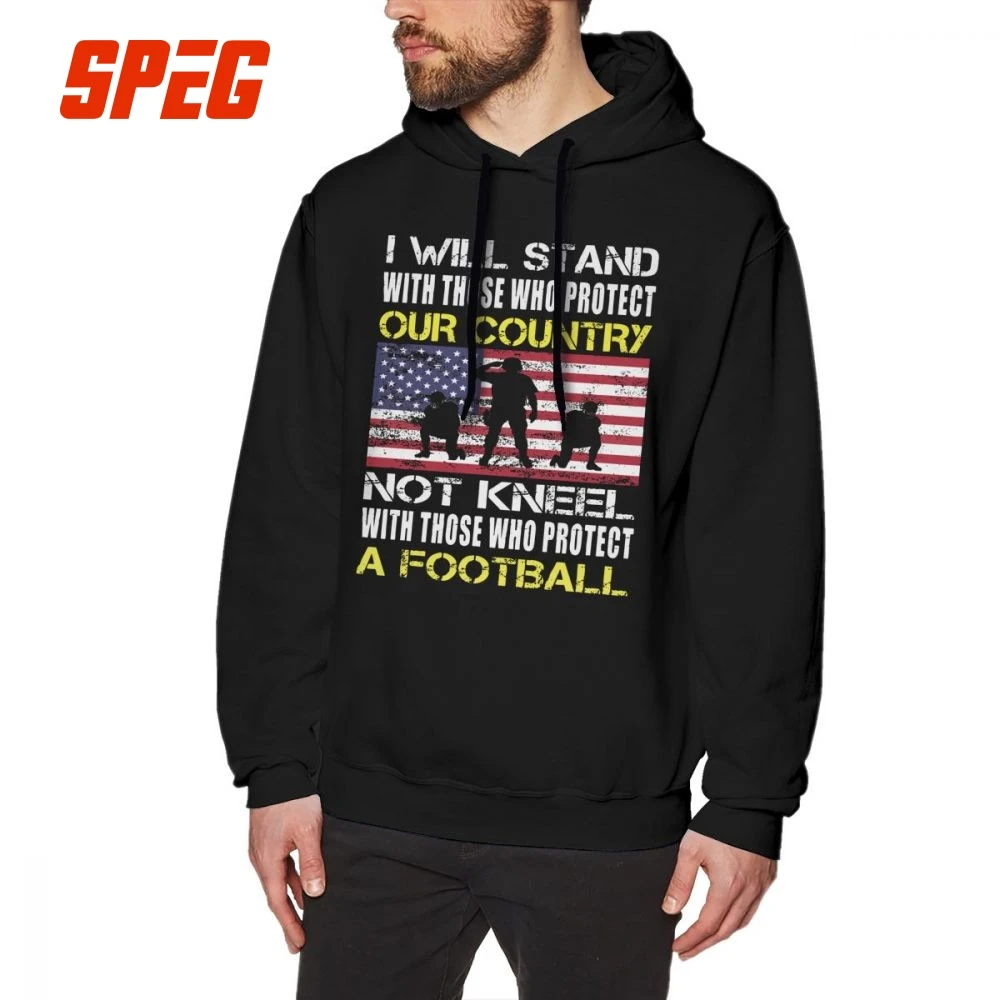 The Flag Not Kneel With Football Player Man Hooded Sweatshirt Cotton American Flag Stand For The Flag I Don't Kneel Hoodie Shirt
The Flag Not Kneel With Football Player Man Hooded Sweatshirt Cotton American Flag Stand For The Flag I Don't Kneel Hoodie Shirt