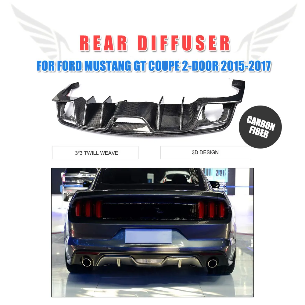 Rear Bumper Exhaust Diffuser Lip Carbon Fiber for Ford Mustang Convertible Coupe 2-Door 2015-2017 USA Market Car Accessories
Rear Bumper Exhaust Diffuser Lip Carbon Fiber for Ford Mustang Convertible Coupe 2-Door 2015-2017 USA Market Car Accessories