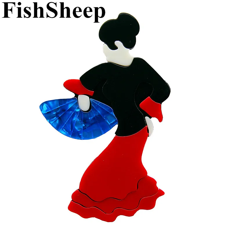 FishSheep Vintage Acrylic Dancing Women Brooches For Women Large Resin Japanese Girls Figure Pin Badge Accessories Jewelry Gift
FishSheep Vintage Acrylic Dancing Women Brooches For Women Large Resin Japanese Girls Figure Pin Badge Accessories Jewelry Gift
