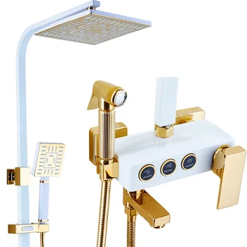 Toilet shower kit gold shower faucet bronze white shower faucets best gift for new home decoration bathroom shower set
Toilet shower kit gold shower faucet bronze white shower faucets best gift for new home decoration bathroom shower set