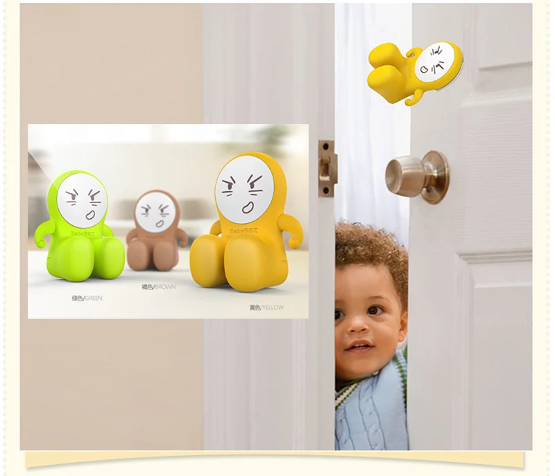 Funny Door Plug Baby Safety Cartoon Creative Door Stopper Protector Children Safe 180 Degree Rotate Doorstops Holder kid Lock
Funny Door Plug Baby Safety Cartoon Creative Door Stopper Protector Children Safe 180 Degree Rotate Doorstops Holder kid Lock