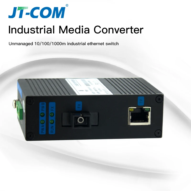 1 Pair Gigabit Industrial Unmanaged Media Converter DIN-Rail 1000Mbps Single Mode Single Fiber SC/UPC Port 20KM External Power
1 Pair Gigabit Industrial Unmanaged Media Converter DIN-Rail 1000Mbps Single Mode Single Fiber SC/UPC Port 20KM External Power
