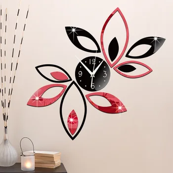 hot sale home decoration mirror 3 d bracket clock clock DIY fashion wall clock Double color lotus clock Free Shipping
hot sale home decoration mirror 3 d bracket clock clock DIY fashion wall clock Double color lotus clock Free Shipping