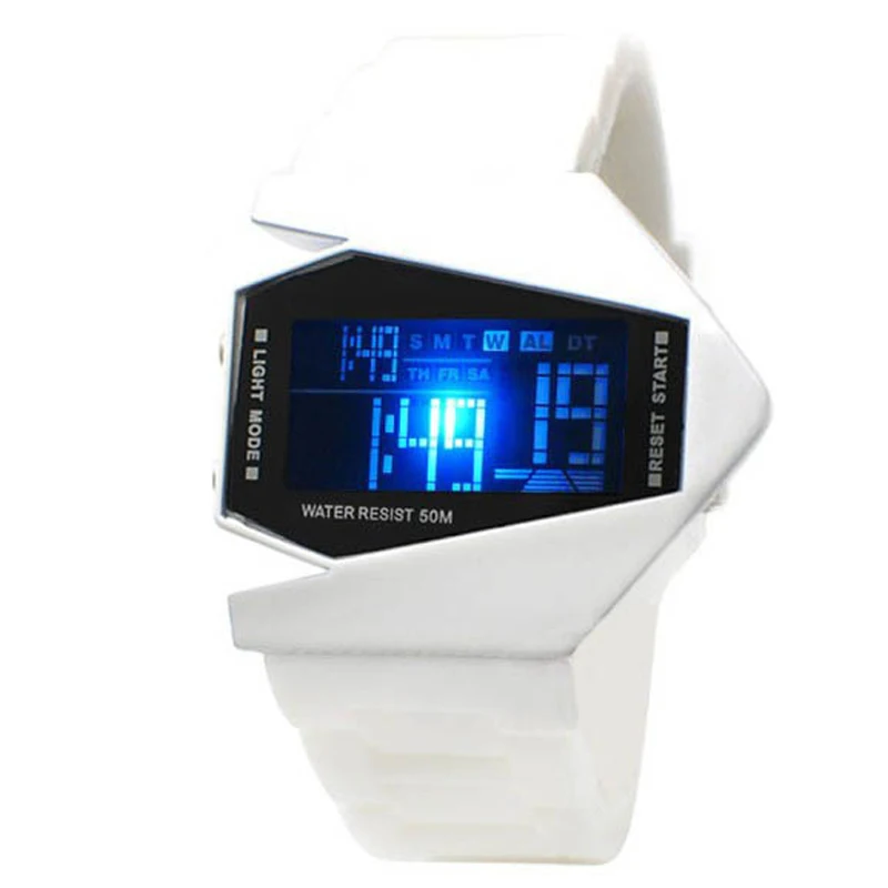 Hot Sale Fashion Men Women Led Aircraft Watches Bomber Flashlight LED Military Force Sport Digital Watches Relojes Relogio
Hot Sale Fashion Men Women Led Aircraft Watches Bomber Flashlight LED Military Force Sport Digital Watches Relojes Relogio