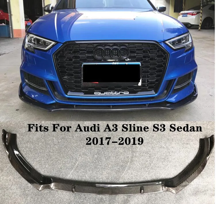 High Quality Carbon fiber Car Front+ Rear Bumper Lip Spoiler Diffuser Cover Fits For Audi A3 Sline S3 Sedan 2017 2018 2019
High Quality Carbon fiber Car Front+ Rear Bumper Lip Spoiler Diffuser Cover Fits For Audi A3 Sline S3 Sedan 2017 2018 2019