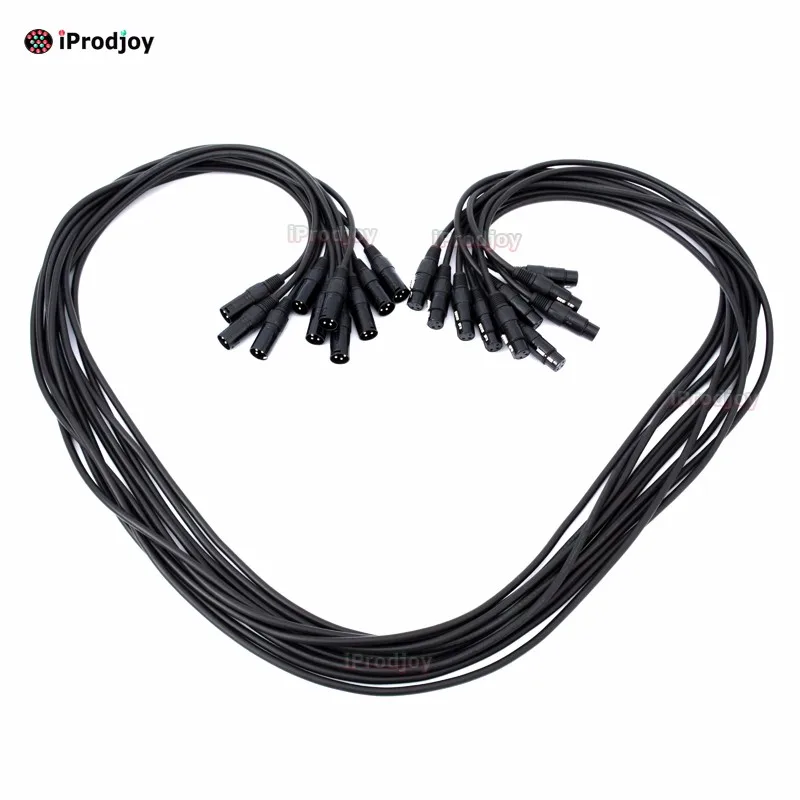 DMX512 Distributor Amplifier 4 way Splitter Stage Light With 10 piece 2 Meter Signal Cable (4)