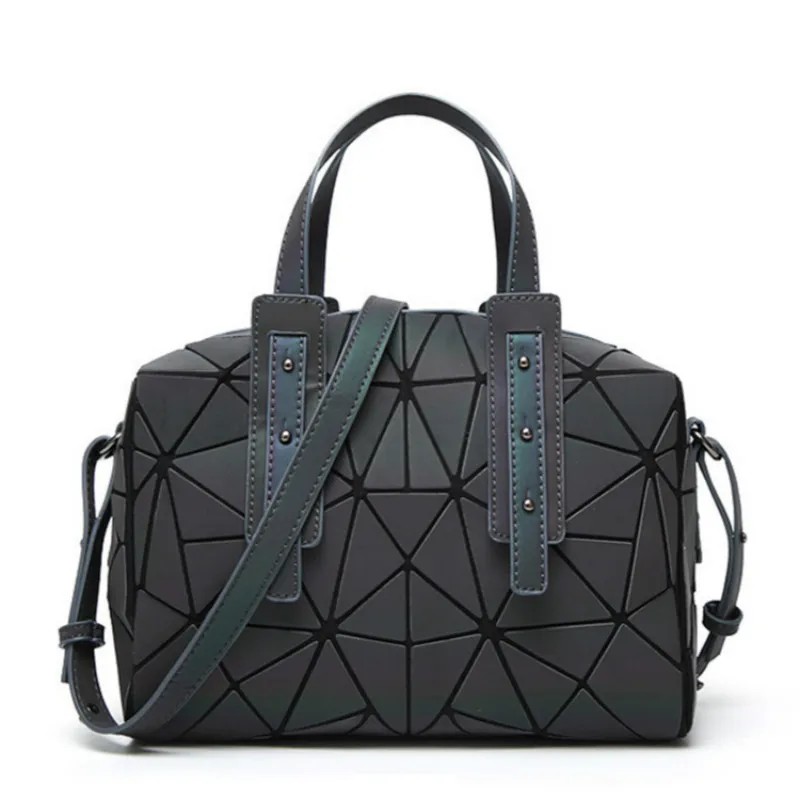 Women Noctiluce Shoulder Bag Geometry Sequins Mirror Saser Plain Folding Bags Luminous Handbags PU Casual Tote Bags Bolso Sg08
Women Noctiluce Shoulder Bag Geometry Sequins Mirror Saser Plain Folding Bags Luminous Handbags PU Casual Tote Bags Bolso Sg08