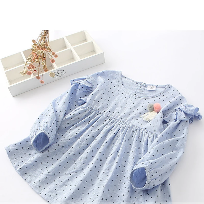 Spring Autumn 2018 New Girl Dress For Girl Clothes Children Clothes Puff Long Sleeve Pentagram Pattern Dress 2 Colors Available 
Spring Autumn 2018 New Girl Dress For Girl Clothes Children Clothes Puff Long Sleeve Pentagram Pattern Dress 2 Colors Available
