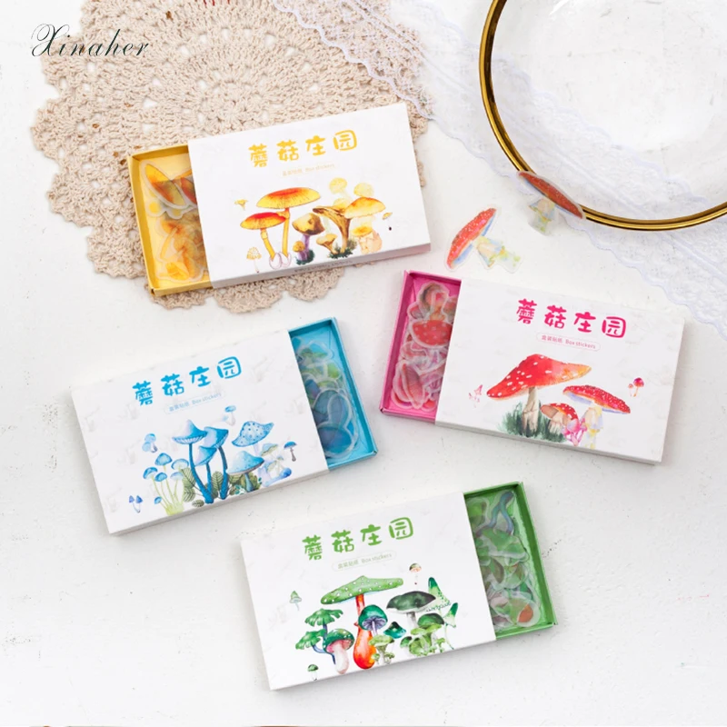 XINAHER 60pcs/lot Colorful mushrooms series Matchbox Boxed Sticker Pack Handbook Journal Diary Decorative Paper Scrapbooking
XINAHER 60pcs/lot Colorful mushrooms series Matchbox Boxed Sticker Pack Handbook Journal Diary Decorative Paper Scrapbooking