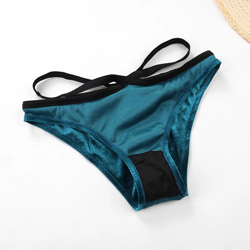 2019 Hot Wholesale Women's Sexy Velvet Swimwear 2 Piece Bikini (17)