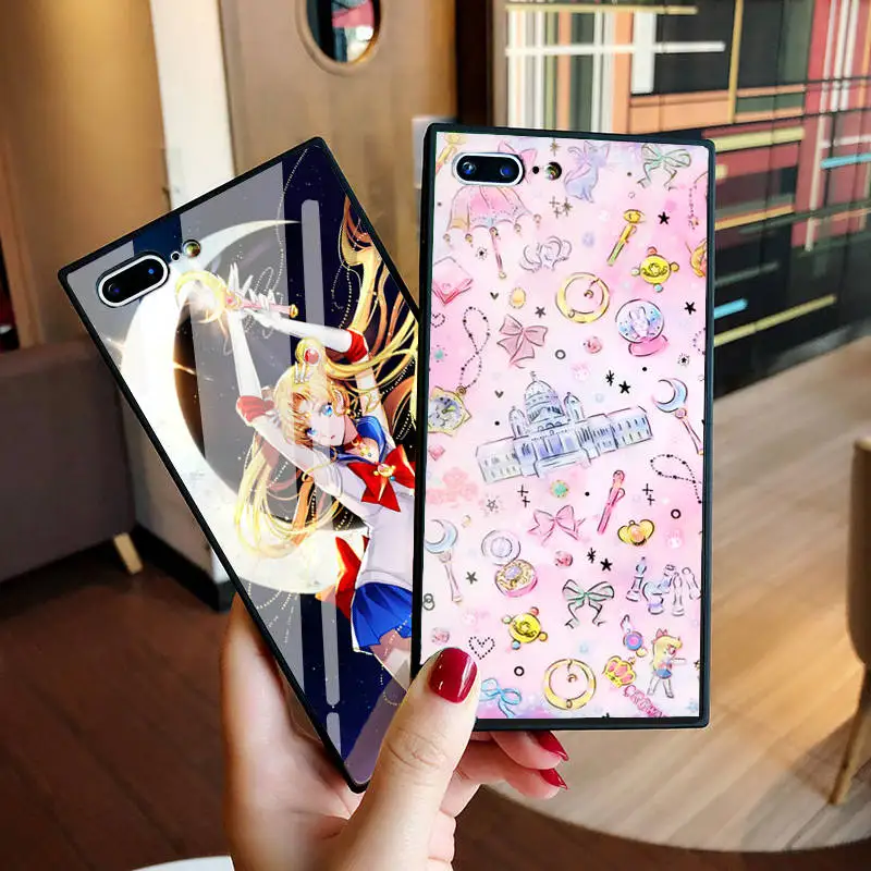 Luxury Japan Anime Tempered Glass Case for iPhone 8 Case Sailor Moon Case for iphone X 6 6S 7 Plus Fundas Capinhas
Luxury Japan Anime Tempered Glass Case for iPhone 8 Case Sailor Moon Case for iphone X 6 6S 7 Plus Fundas Capinhas