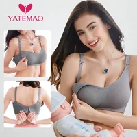 YATEMAO Breastfeeding Bra Pregnancy Clothes Maternity Nursing Bra Sleep Bra for Soutien Gorge Allaitement Women Underwear image