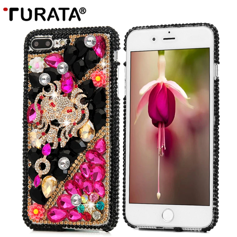 Туфли ручной работы со стразами чехол Капа для Iphone 5 5s se 6 S 7 8 Plus Bling блестящими