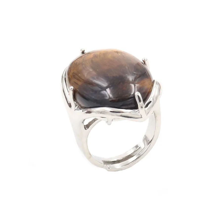 YJXP Silver Plated Oval Shape Adjustable Finger Wedding Ring Natural Tiger Eye Stone Jewelry
YJXP Silver Plated Oval Shape Adjustable Finger Wedding Ring Natural Tiger Eye Stone Jewelry