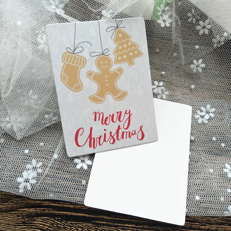 100pcs/lot 15 style mix colors small christmas cards