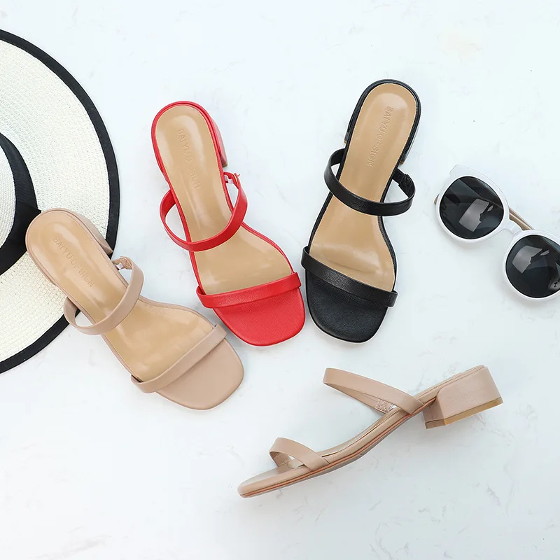 Summer 2019 Women Slippers Shoes Woman Med Square High Heels Flats Sandals Solid Slide Slippers Ladies Sexy Wedding Pumps Nude
Summer 2019 Women Slippers Shoes Woman Med Square High Heels Flats Sandals Solid Slide Slippers Ladies Sexy Wedding Pumps Nude