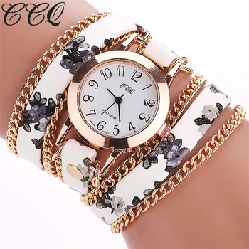 CCQ Flower Leather Bracelet Watches Fashion Women Dress Watches Quartz Watch Relojes Mujer Relogio Feminino Clock
CCQ Flower Leather Bracelet Watches Fashion Women Dress Watches Quartz Watch Relojes Mujer Relogio Feminino Clock