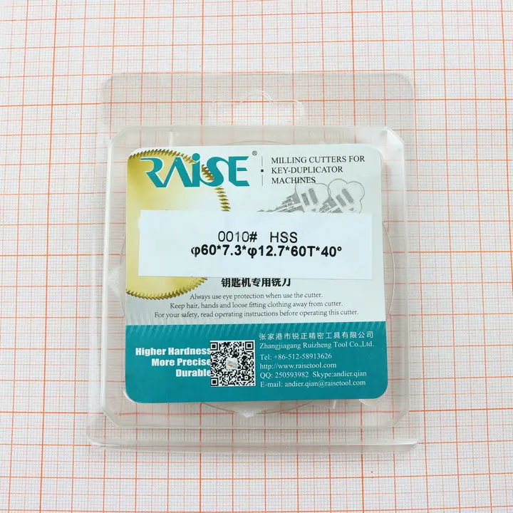RAISE 0010# High speed steel double angle cutter key cutting machines horizontal milling cutter Locksimth
RAISE 0010# High speed steel double angle cutter key cutting machines horizontal milling cutter Locksimth