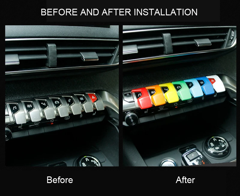 For Peugeot 2016 2017 3008 GT / 2017 2018 5008 GT 7 colors Center Console Button Decorative Sticker Trim 7pcs Car Accessories
For Peugeot 2016 2017 3008 GT / 2017 2018 5008 GT 7 colors Center Console Button Decorative Sticker Trim 7pcs Car Accessories